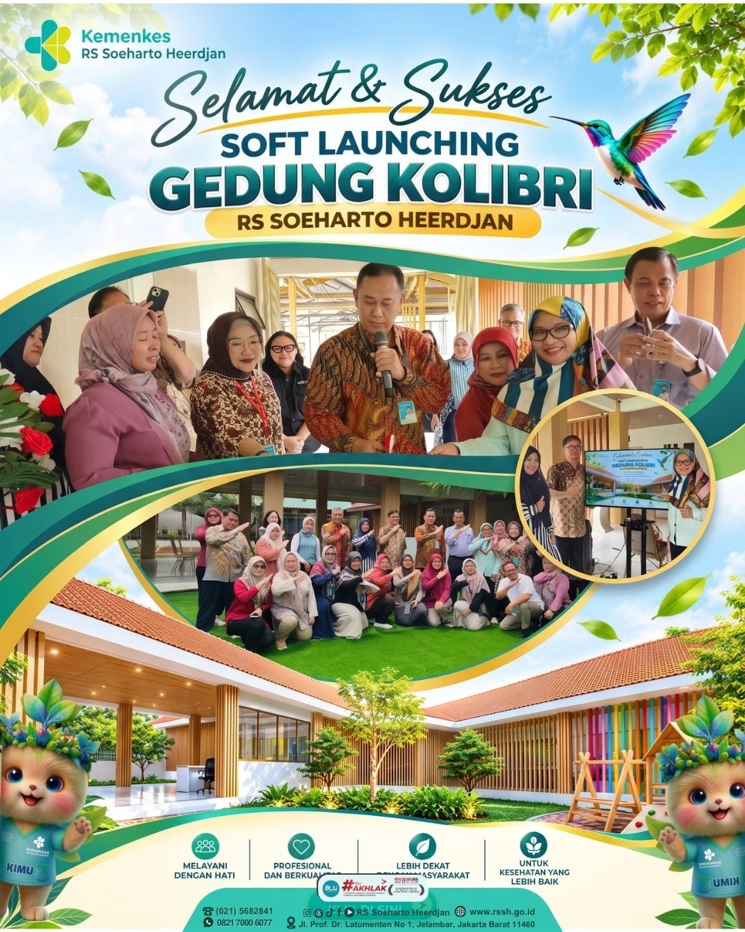 Gedung Kolibri RS Soeharto Heerdjan Resmi Dibuka, Perkuat Layanan Rawat Inap Anak dan Remaja
