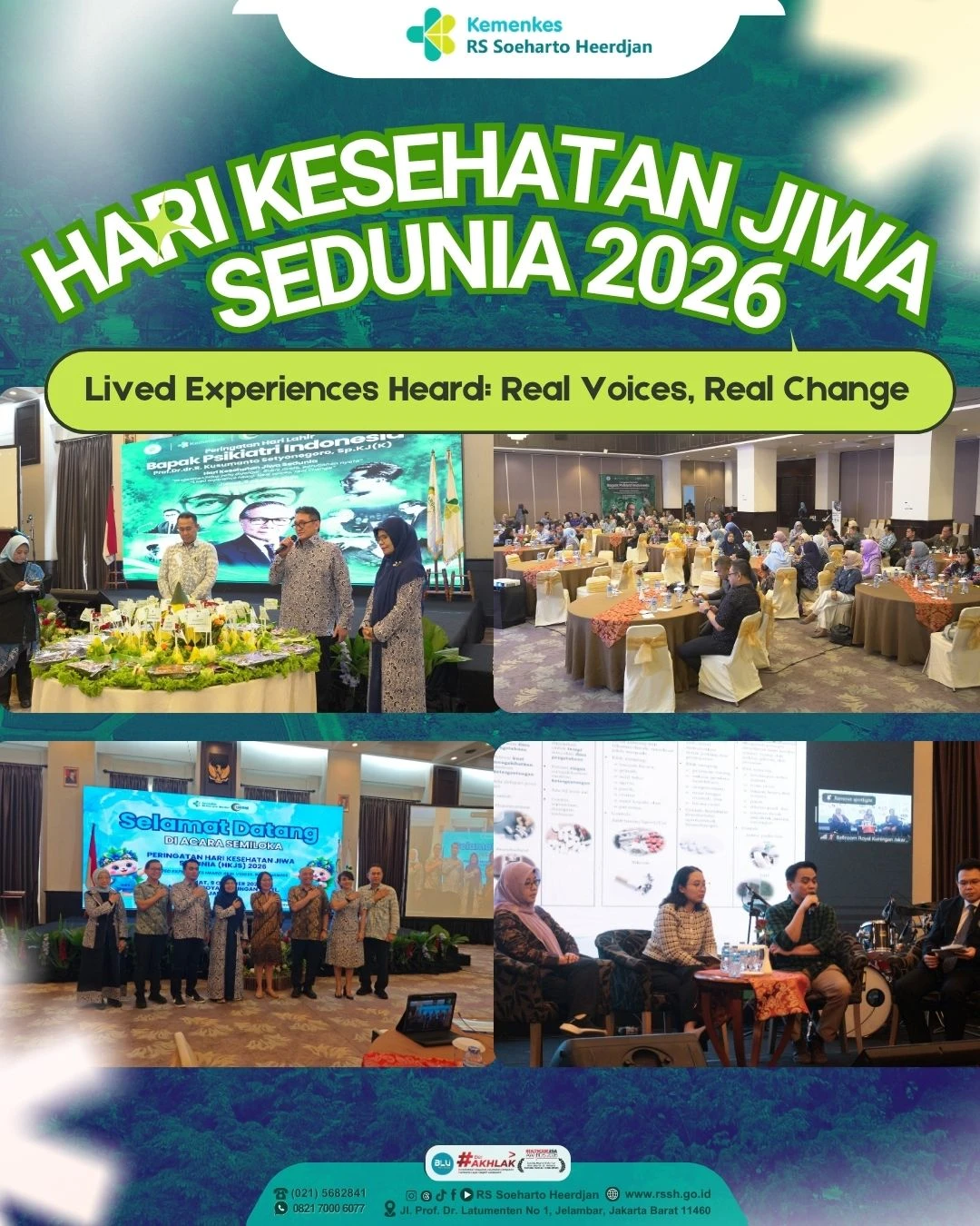 Lived Experiences Heard: Real Voices, Real Change”, ARSAWAKOI Peringati Hari Kesehatan Jiwa Sedunia 2026 di Hotel Royal Kuningan