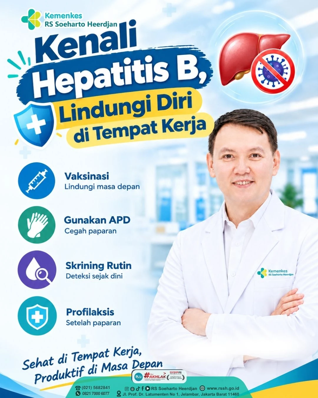 Kenali Hepatitis B, Lindungi Diri di Tempat Kerja