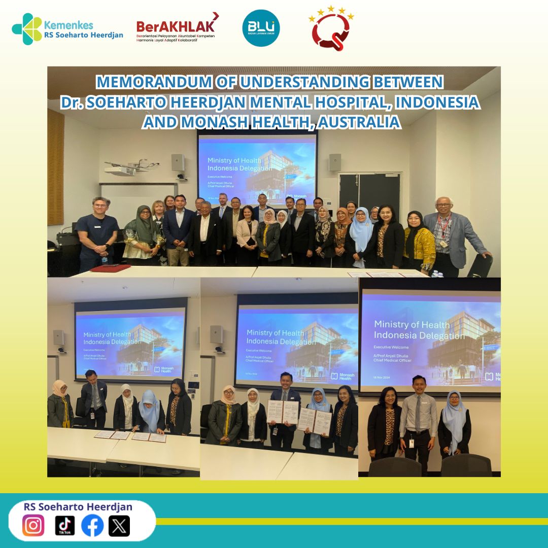 Penandatanganan Kerjasama Antara RS Soeharto Heerdjan Indonesia dengan, Monash Health Australia