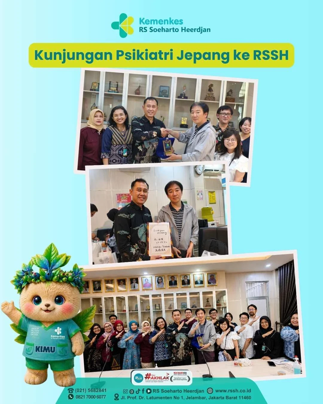 RS Soeharto Heerdjan Terima Kunjungan Akademik Departemen Psikiatri Institute of Science Tokyo, Jepang