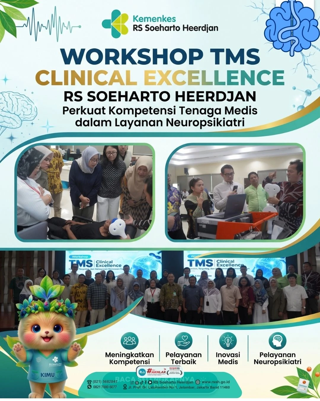 RS Soeharto Heerdjan Gelar Workshop TMS Clinical Excellence, Perkuat Kompetensi Tenaga Medis dalam Layanan Neuropsikiatri